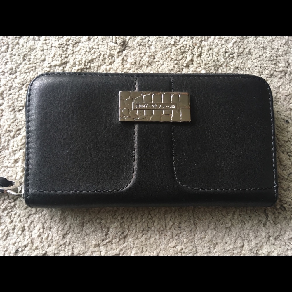 Jimmy Choo for H&M black leather wallet